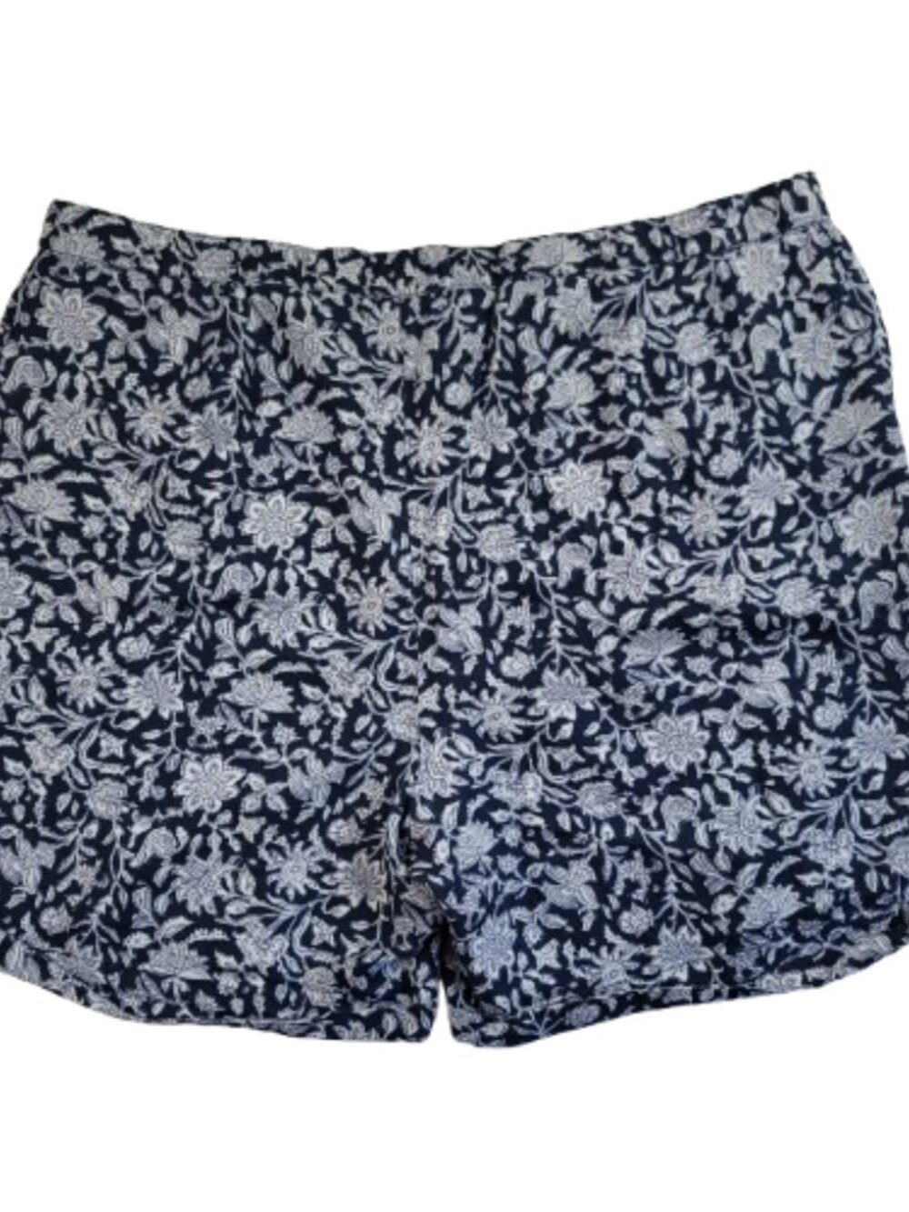 J Jill Pure Jill Pull On Shorts 3X Plus Plus Size Floral Summer Coastal Resort - Picture 8 of 8